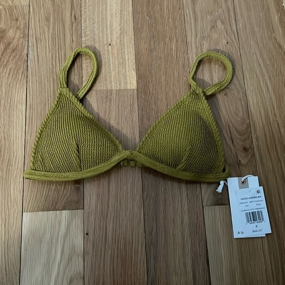 Good American Always Fits Triangle Bikini Top size 1 NWT - Picture 2 of 7